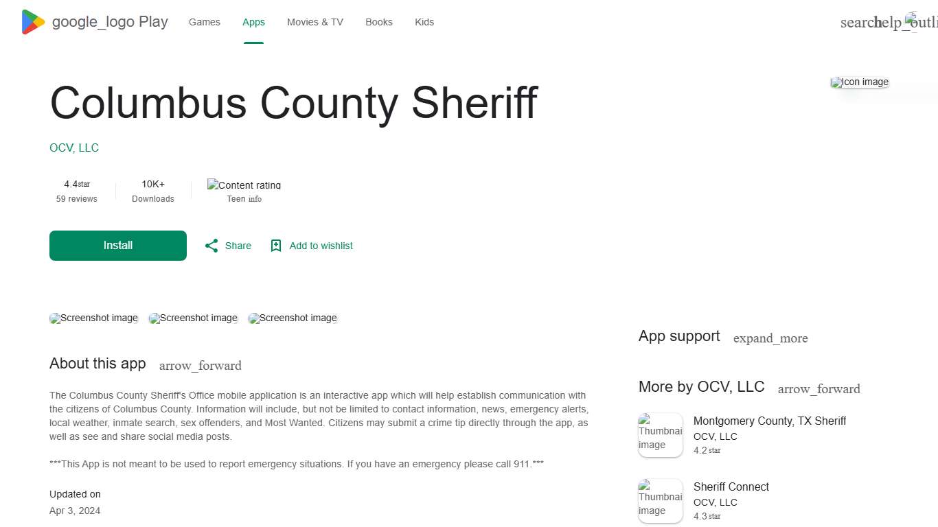 Columbus County Sheriff - Apps on Google Play